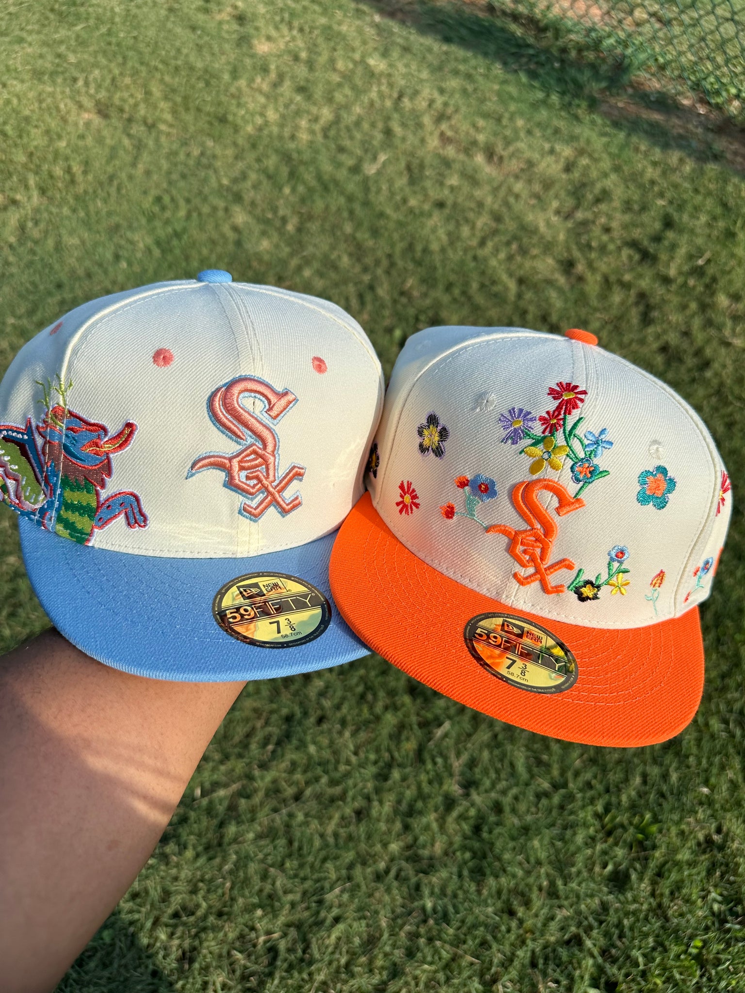 Blooming Flowers Fitted Cap
