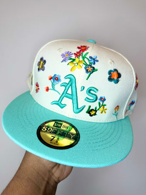 Blooming Flowers Fitted Cap