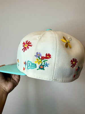 Blooming Flowers Fitted Cap