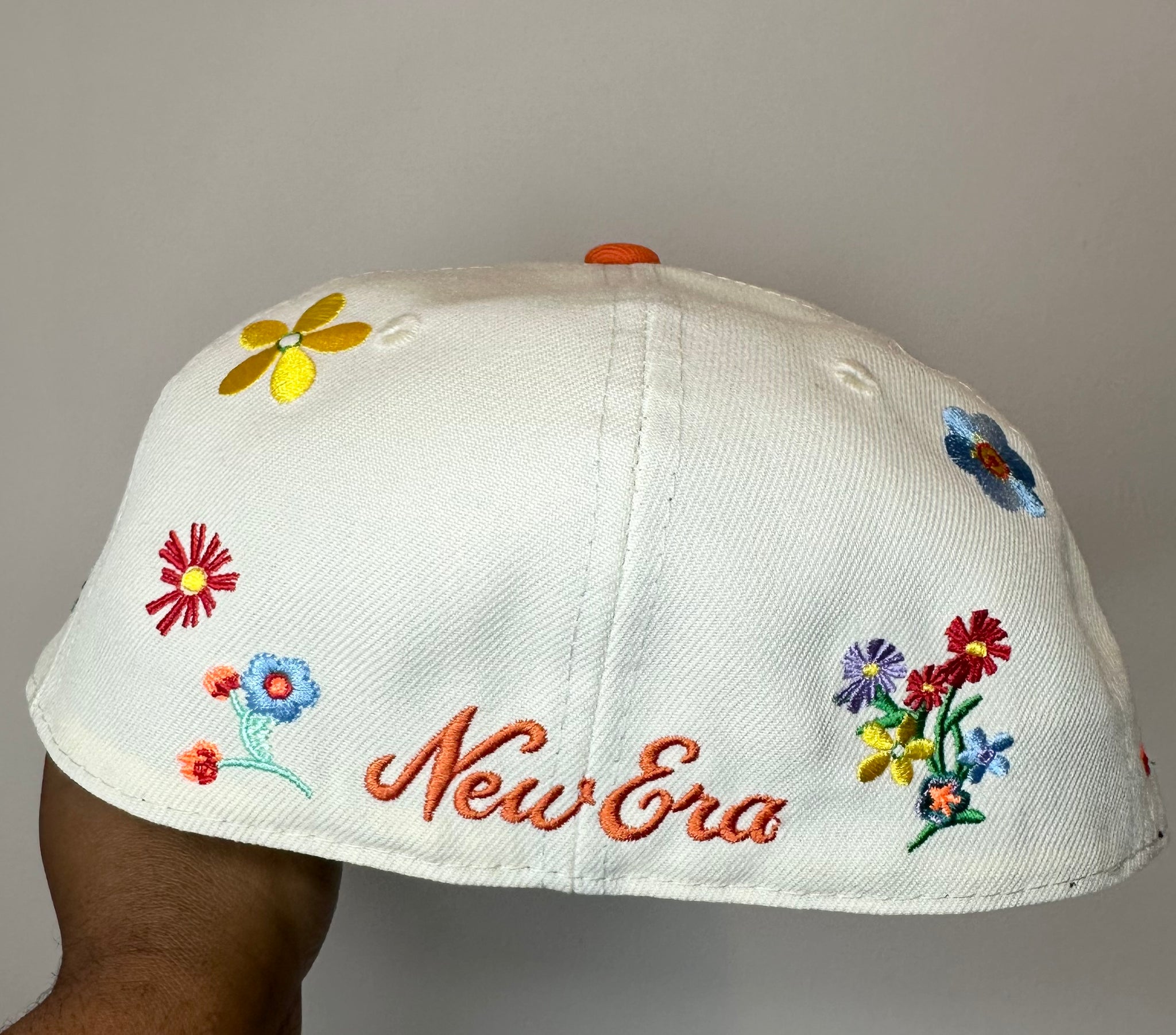 Flowers Blooming Fitted Cap