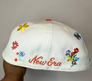 Flowers Blooming Fitted Cap