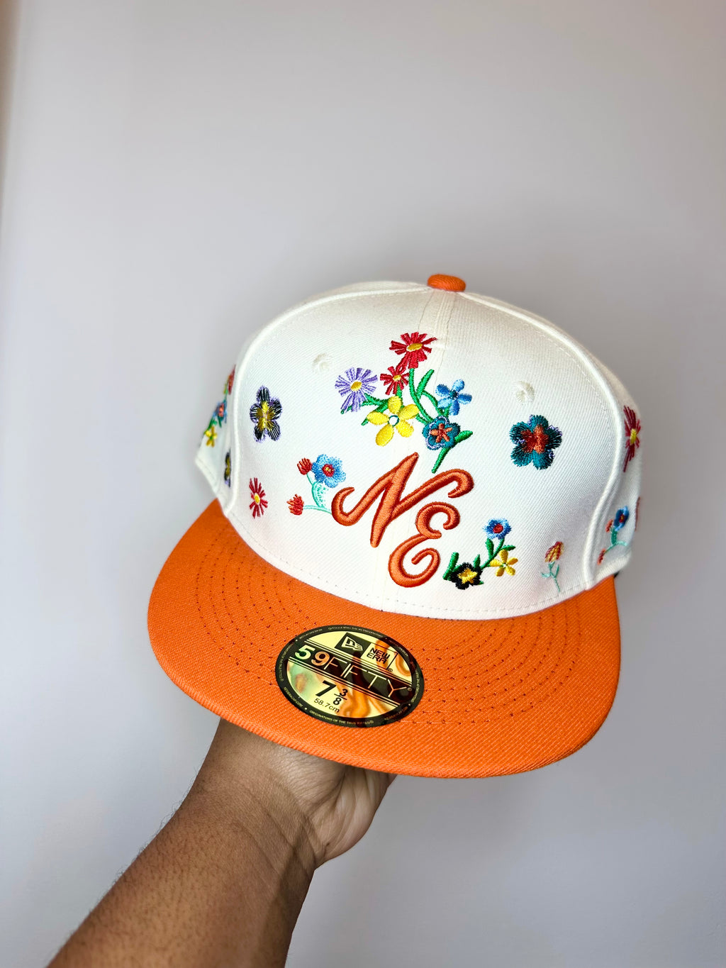 Flowers Blooming Fitted Cap