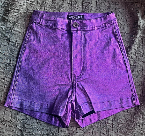 Soft Surroundings, Shorts, Nwt Soft Surroundings Superla Stretch  Palladian Shorts Purple Iris Size Medium